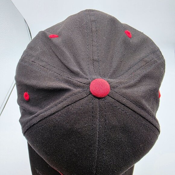 Fox Racing Mens L/XL Black Red Embroidered Baseball Hat Casual Cap Motorcycles - Picture 5 of 9